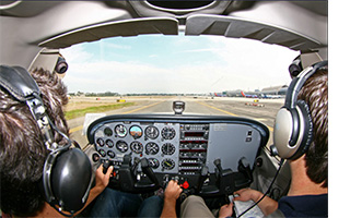 Flight Instructor with Student Pilot